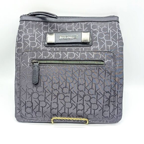 Calvin Klein Grey Logo Sport Crossbody Bag NWT - Picture 1 of 7